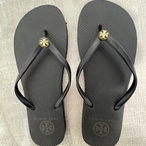 Tory Burch Black Flip Flops